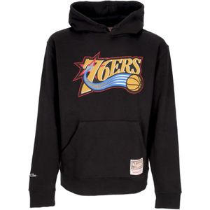 Mitchell & Ness, Heren, Sweatshirts & Hoodies, Zwart, Maat: L Katoen,