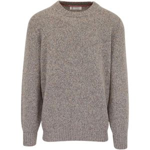 Brunello Cucinelli, Heren, Truien, Grijs, Maat: XL Kasjmier,