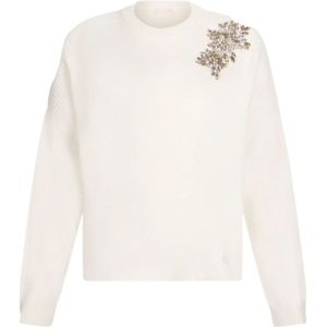 Liu Jo, Dames, Truien, Wit, Maat: L Wol,