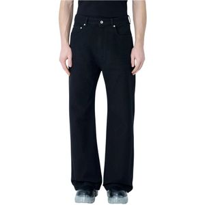Rick Owens, Heren, Jeans, Zwart, Maat: W32 Katoen,