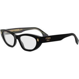 Fendi - Optical Frames - Zonnebril - Zwart - Acetaat - Cat-eye Vorm