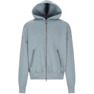 Palm Angels, Heren, Sweatshirts & Hoodies, Grijs, Maat: L