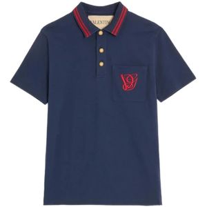 Valentino, Heren, Tops, Blauw, Maat: L