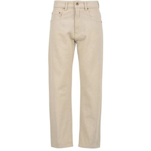 Aspesi, Dames, Broeken, Geel, Maat: W28 Katoen,