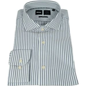 Hugo, Heren, Overhemden, Blauw, Maat: M Polyamide,