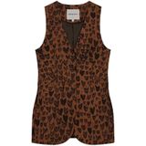 Fabienne Chapot - Bodywarmer - Bruin - Dierenprint