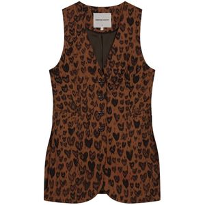 Fabienne Chapot - Bodywarmer - Bruin - Dierenprint