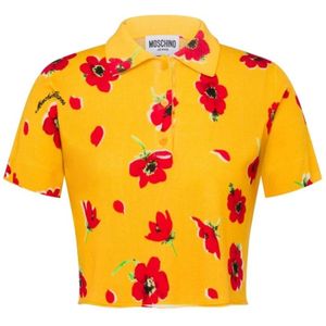 Moschino, Dames, Tops, Veelkleurig, Maat: XS