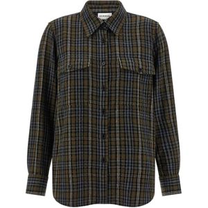 P.a.r.o.s.h., Dames, Blouses & Shirts, Groen, Maat: XL Katoen,