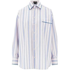 Etro, Dames, Blouses & Shirts, Blauw, Maat: XS