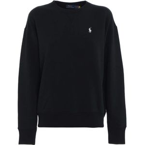 Polo Ralph Lauren, Dames, Sweatshirts & Hoodies, Zwart, Maat: L Katoen,