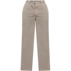 Ferragamo, Heren, Jeans, Grijs, Maat: M Katoen,