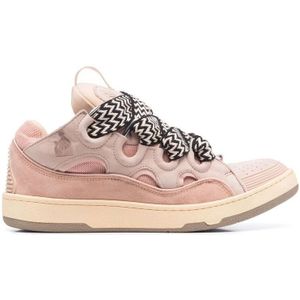 Lanvin Roze Chunky Lace-Up Sneakers , Pink , Heren , Maat: 37 EU