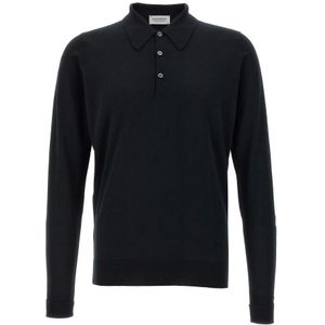 John Smedley, Heren, Truien, Zwart, Maat: 2XL Wol,