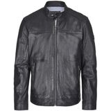 Bugatti - Claudio - Leren Jas - Zwart - Plantaardig Gelooid Lamsvacht Leer