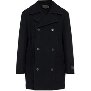 MM6 Maison Margiela, Heren, Mantels, Zwart, Maat: S Wol,