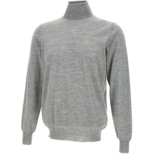 Filippo De Laurentiis, Heren, Truien, Grijs, Maat: S Wol,