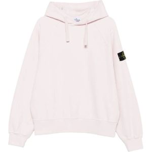 Stone Island - Hoodie - Roze - Heren