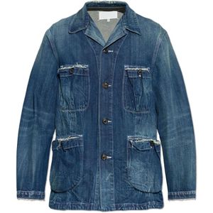 Maison Margiela, Heren, Jassen, Blauw, Maat: S Denim,