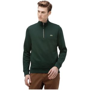 Lacoste, Heren, Sweatshirts & Hoodies, Groen, Maat: XS Katoen,