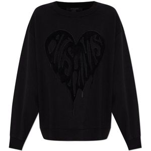 AllSaints, Dames, Sweatshirts & Hoodies, Zwart, Maat: XS Katoen,