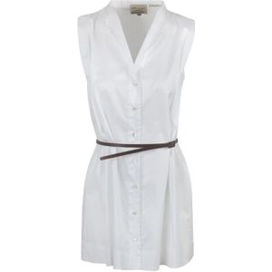 Alessia Santi, Dames, Blouses & Shirts, Wit, Maat: M Katoen,