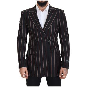 Dolce & Gabbana - Slim Fit Peak Revers Blazer - Veelkleurig - Heren