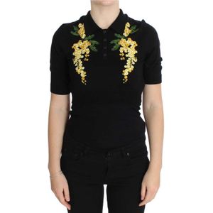 Dolce & Gabbana, Heren, Tops, Zwart, Maat: 2XS Zijde,