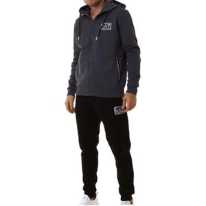 Emporio Armani Ea7, Heren, Sport, Grijs, Maat: L Poliester,
