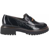 Paul Green - Instappers - Zwart - Glad Leer - Middelhoge Hak