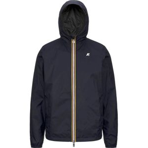 K-Way - Jake Plus. 2 - Reversible Jas - Blauw - Nylon, Opvouwbaar, Omkeerbaar