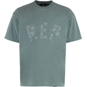 Represent, Heren, Tops, Groen, Maat: S Katoen,