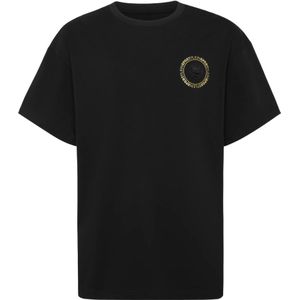 Plein Sport, Heren, Tops, Zwart, Maat: XS Katoen,