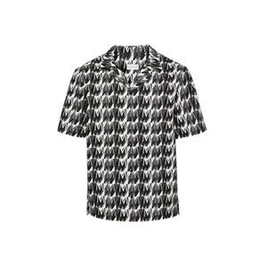 Moncler Korte mouwen shirt met monogrammotief , Multicolor , Heren , Maat: M