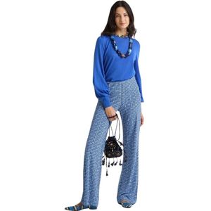 Maliparmi, Dames, Broeken, Blauw, Maat: 2XS Jersey,