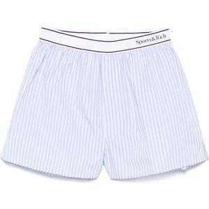 Sporty & Rich, Dames, Korte broeken, Blauw, Maat: XS