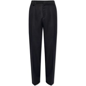 Jacquemus Melo plooirokbroek , Black , Heren , Maat: S