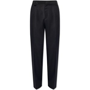 Jacquemus, Heren, Broeken, Zwart, Maat: S Wol,