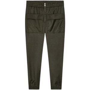 Dondup, Dames, Broeken, Groen, Maat: W27 Gabardine,