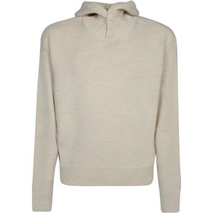 Lemaire, Heren, Sweatshirts & Hoodies, Wit, Maat: L Wol,