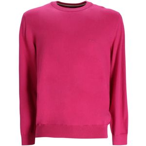 Boss, Heren, Truien, Roze, Maat: M Katoen,