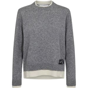 Haute L'Amitié, Dames, Truien, Grijs, Maat: XS Leer,