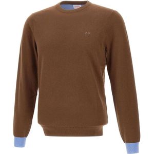 Sun68, Heren, Truien, Bruin, Maat: S Katoen,