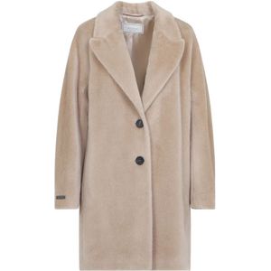 Peserico, Dames, Mantels, Beige, Maat: XS Wol,