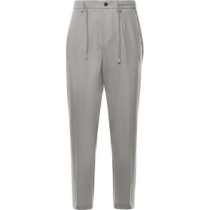 Eleventy, Heren, Broeken, Grijs, Maat: W30 Leer,