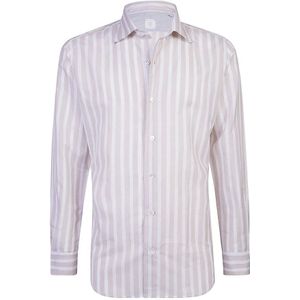 Eleventy, Heren, Overhemden, Roze, Maat: L Katoen,