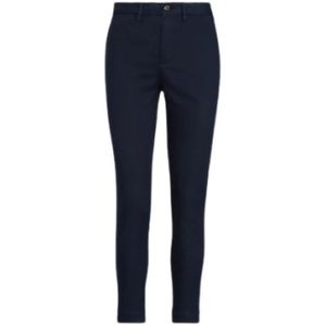 Polo Ralph Lauren, Dames, Broeken, Blauw, Maat: 2XS Katoen,