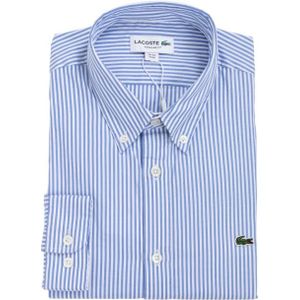 Lacoste, Heren, Overhemden, Blauw, Maat: M Katoen,