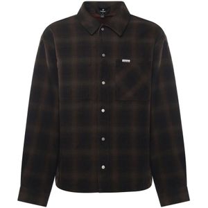 Represent, Heren, Overhemden, Bruin, Maat: L Katoen,