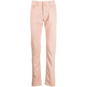 Jacob Cohën, Heren, Jeans, Roze, Maat: W31 Katoen,